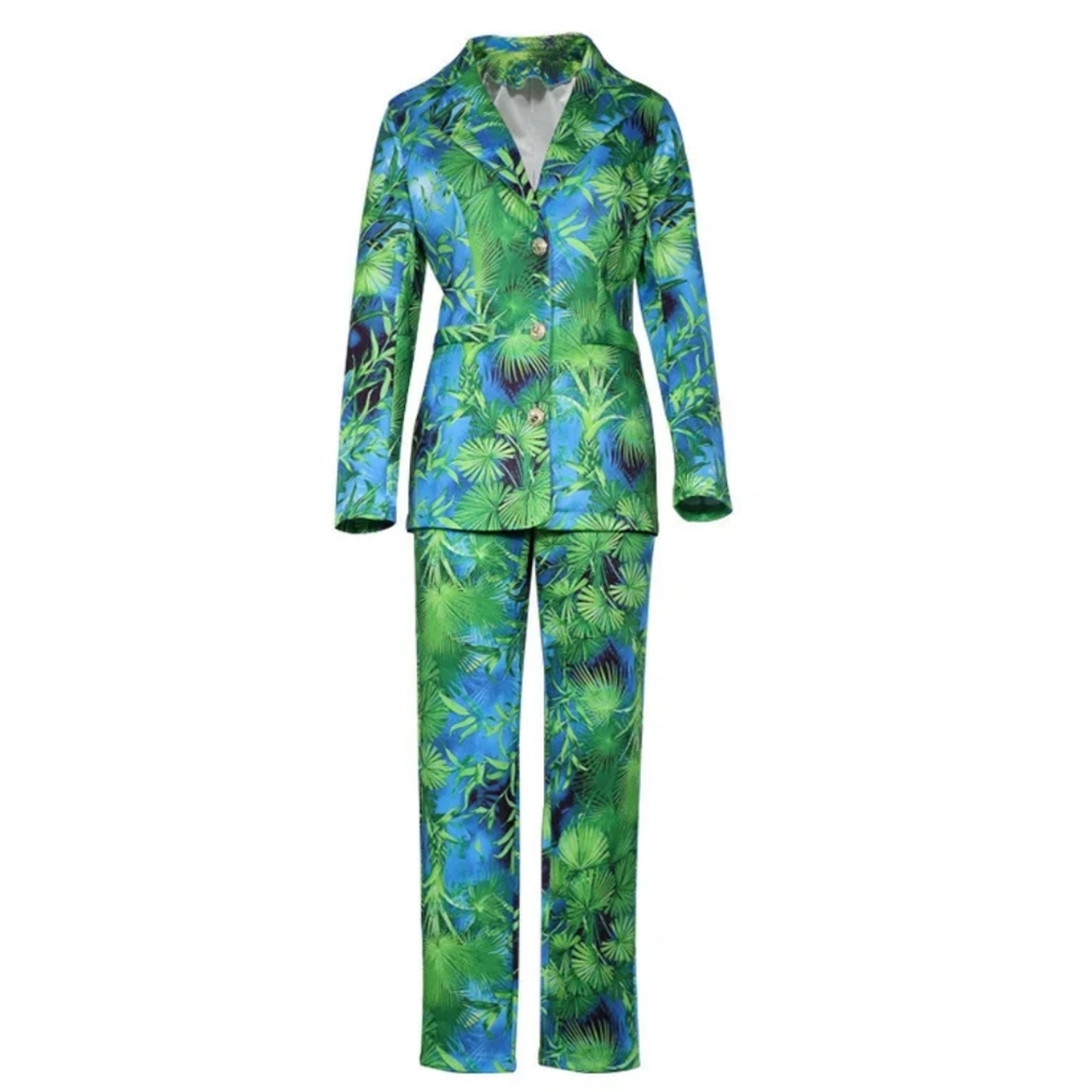 Casual Suit Pants Two-piece Set 2 Piece Sets Womens Outfits - Picture 3 of 4